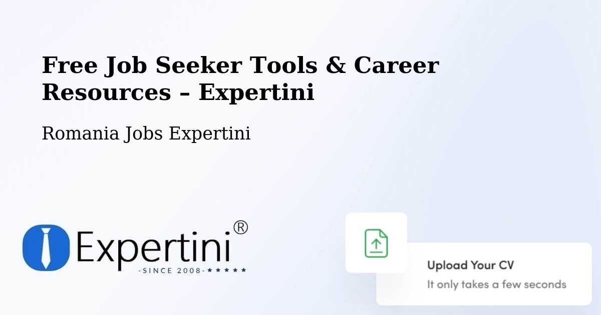 Free Job Seeker Tools & Career Resources – Beuca - Beuca, Romania Jobs Expertini